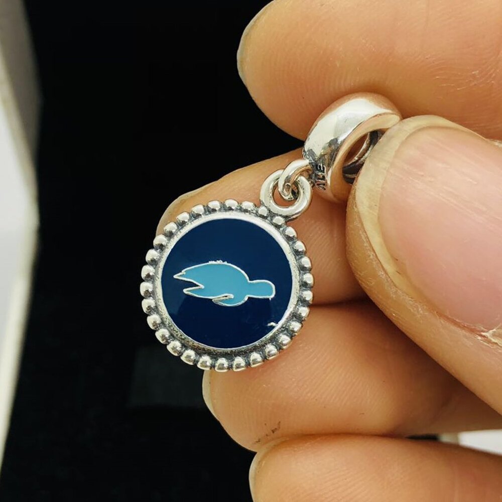 ✨🔥Pandora Blue Sea Turtles Charm /S925 Sterling Silver Jewelry/with a gift box
